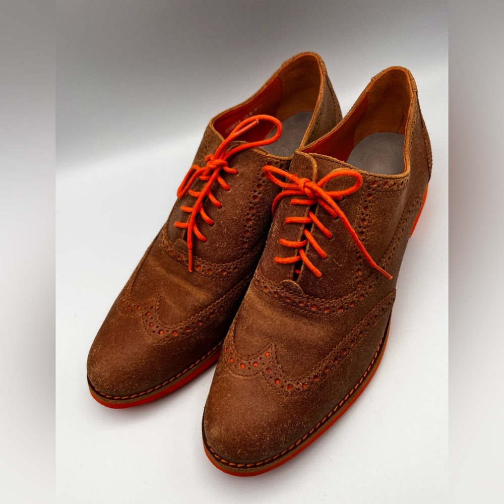 Cole Haan Brown and Orange Flats - Picture 12 of 16